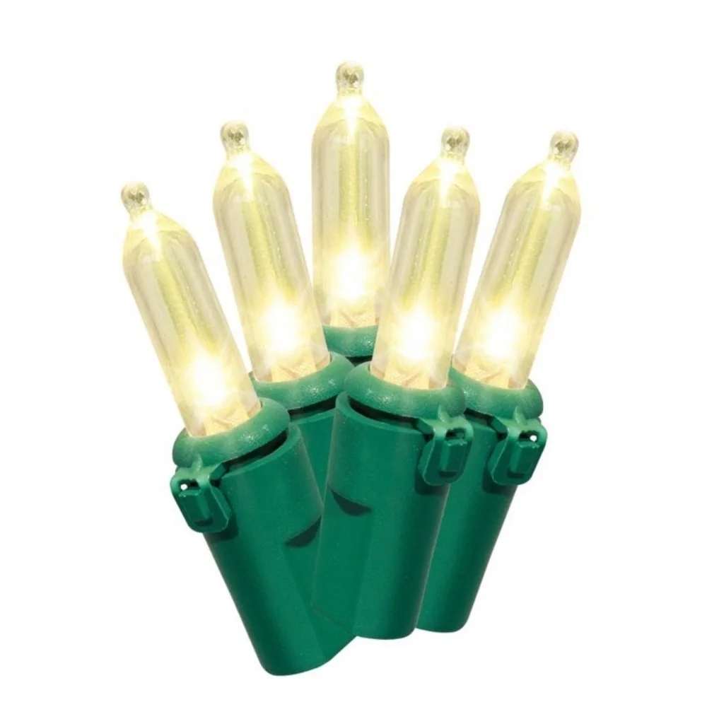 NWT 4 boxes LED mini Christmas string lights warm white 50 count holiday time